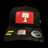 Citadel Big Red Peformance PVC Patch Black Multicam Trucker Hat