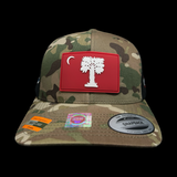 Citadel Big Red Peformance PVC Patch Multicam Trucker Hat