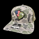 Richardson 112 SC Betsy Ross Marsh Duck Camo Trucker Hat