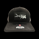 Richardson Lake Murray Peformance PVC Patch Black Steel Trucker Hat