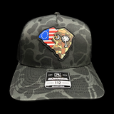Richardson 112 SC Betsy Ross Black Duck Camo Trucker Hat