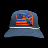Richardson 258 FL Blue Performance Rope Hat