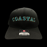 Richardson 112 Snapback Coastal 843 Midnight Black Trucker Hat