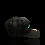 Richardson 112 Snapback Coastal 843 Midnight Black Trucker Hat