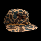 Lost Dog Oldscool Chocolate Camo Relaxed Rope Flatbill Hat