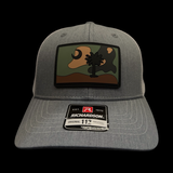 Richardson 112Y Heather White Palmetto Moon Army Camo Patch Youth Trucker Hat