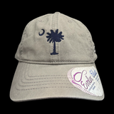 Infinity Palmetto Moon Washed Gray Ladies Concealed Ponytail Hat