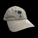 Infinity Palmetto Moon Washed Gray Ladies Concealed Ponytail Hat