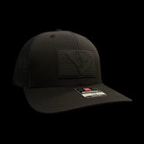 Richardson 112 Hometown Rooster Blackout Performance Trucker Hat