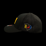 Richardson 110 Black And Gold Has No Borders Fitted Trucker Hat