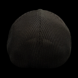 Richardson 110 Black And Gold Has No Borders Fitted Trucker Hat