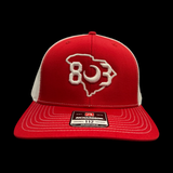 803 Gilbert Indians Red White Special Edition Trucker Hat