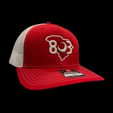 803 Gilbert Indians Red White Special Edition Trucker Hat
