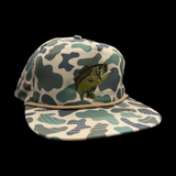 Lost Bass Oldscool Marsh Camo Relaxed Rope Hat