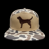 Lost Dog Oldscool Slough Flat Bill Camo Hat