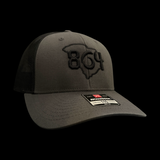 864 Richardson 115 Charcoal Low-Pro Trucker Hat