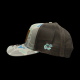 Richardson Genuine Leather Patriotic Saltwater Duck Camo Trucker Hat