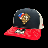 Richardson 112 RWB SC Betsy Ross Duck Camo Trucker Hat