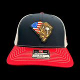 Richardson 112 RWB SC Betsy Ross Duck Camo Trucker Hat