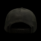 Richardson 112 Black Bigfoot Camo Performance Trucker Hat