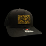 Richardson 112 Black Antlers Camo Trucker Hat