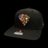 Richardson 112 Black SC Betsy Ross Duck Camo Trucker Hat