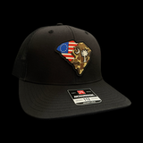 Richardson 112 Black SC Betsy Ross Duck Camo Trucker Hat