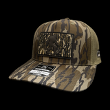 Richardson 112 Bottomland Bigfoot Camo Performance Trucker Hat