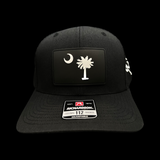 Richardson 112 South Carolina 803 Blackout Palmetto Moon Performance Trucker Hat