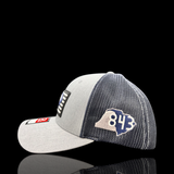 843 Richardson 110 Heather Vintage BW Performance Fitted Trucker Hat