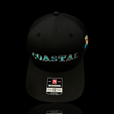 Richardson 112 Snapback Coastal 843 Midnight Black Trucker Hat