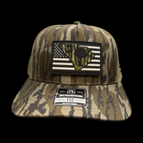 Richardson 112 Bottomland VBW Black Patriotic Performance Trucker Hat