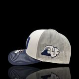 843 Richardson Navy White Aluminum Performance PVC State Patch Trucker Hat