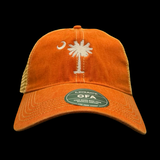 Legacy 1776 SC Palmetto Moon Orange Relaxed Trucker Hat