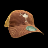 Legacy 1776 SC Palmetto Moon Garnet Relaxed Trucker Hat