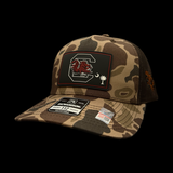 Gamecocks Palmetto State 803 Richardson 112 Duck Camo Performance PVC Trucker Hat