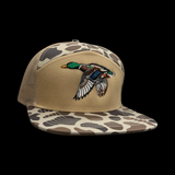 Lost Duck Slough Oldscool Camo 7 Panel Flatbill Hat