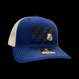 Richardson 112 3D Police Dept. Waving “Give Back” Royal Blue Trucker Hat