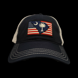 Richardson 111 South Carolina 864 Patriotic Relaxed Trucker Hat