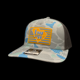 Richardson 112 Lake Wylie Nation Saltwater Duck Camo Performance Trucker hat