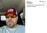 Richardson 112 3D Old Glory Waving Red White Blue Trucker Hat