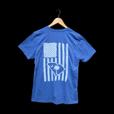 Palmetto Moon Light Blue Distressed Flag Tee