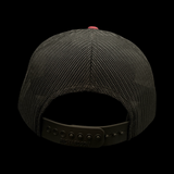 Richardson 112 Garnet and Black Palmetto Moon Performance Trucker Hat