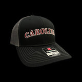 Richardson 112 SC 803 Carolina Black Steel Trucker Hat