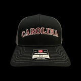 Richardson 112 SC 803 Carolina Black Steel Trucker Hat