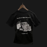 Lexington "Our Tires Are Bigger Than Yours" Earth Mover Premium Heather Black Graphic Tee