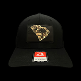 Richardson 864 Performance PVC Patch Black Duck Camo Fitted Mesh Trucker Hat