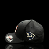 Flexfit 6277 Dark Navy Performance Patriotic PVC Patch Cotton Fitted Hat