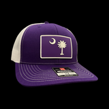 Richardson 112 Purple Palmetto Moon Performance PVC Trucker Hat