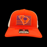 Richardson 112 Orange Palmetto Nation Performance Trucker Hat